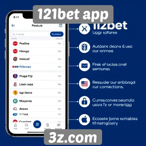 Análise de recursos disponíveis no 121bet app